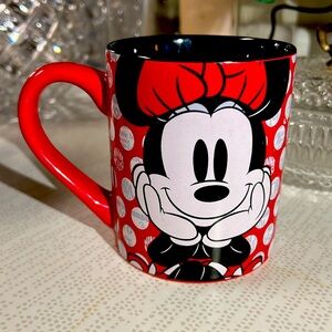 Silver Buffalo Disney Minnie Mouse Rock the Dots Ceramic Mug, 14 Ounces
